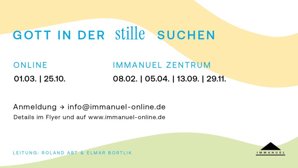 Gott in der Stille Suchen - Flyer 2025