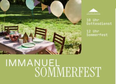 Einladung zum Sommerfest am 13. Juli.